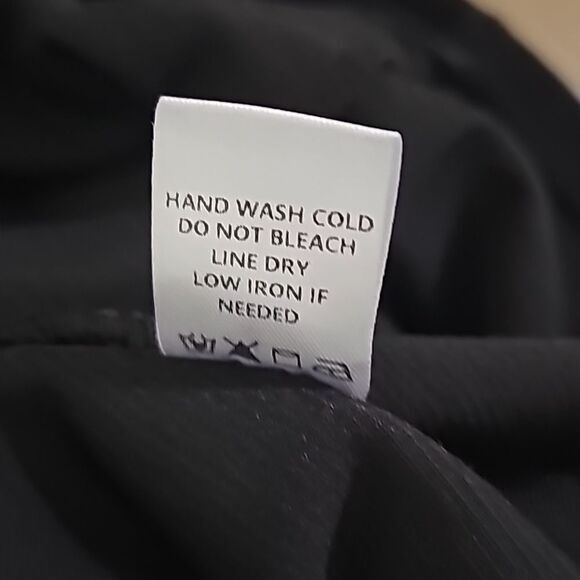 Altar'd State -1209 NWT Black Velvet Corduroy Skater Halter Dress Women's Large - Picture 7 of 7